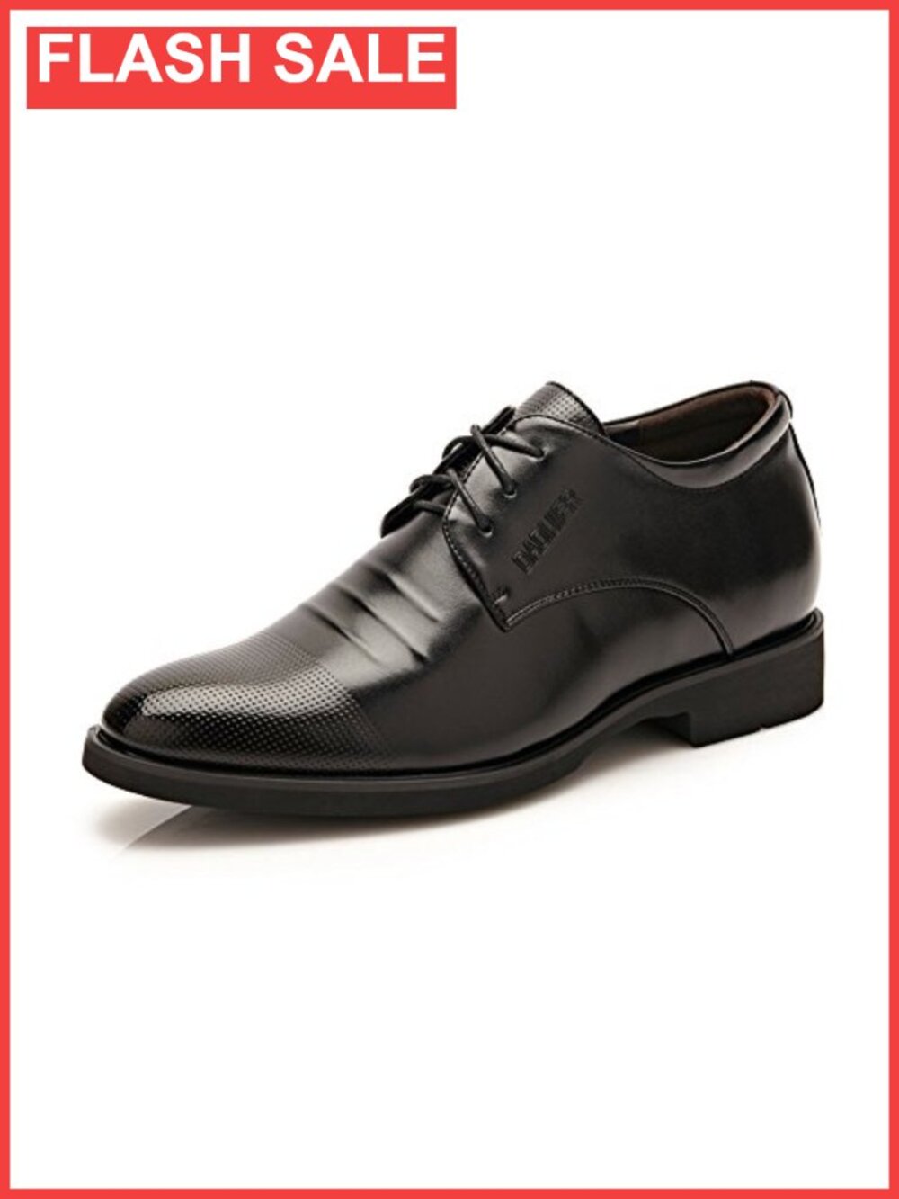 Men's Elevator Oxford Dress Shoes 2" Taller Lace Up Formal Faux Leather